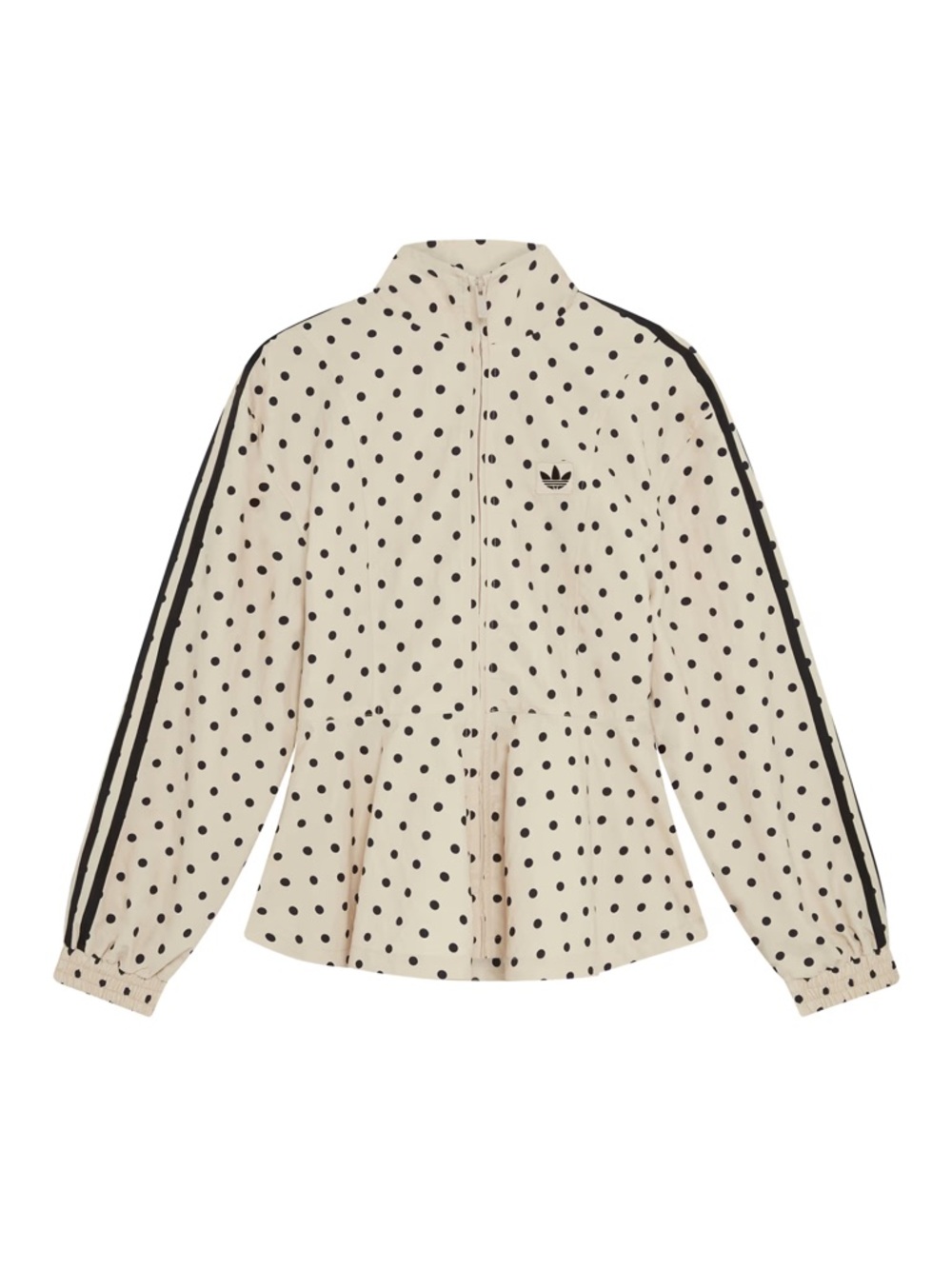 FOR SWAP ONLY @sumustgo adidas Beige Polka Dot Bomber Jacket with Black Dots - Picture 5 of 5